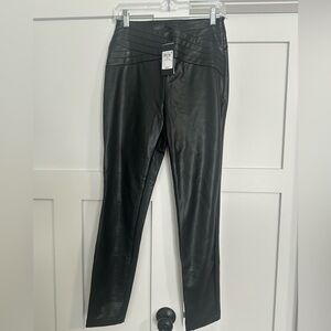 Guess Black Faux Leather Leggings